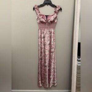 Forever 21 Pink Floral Maxi Dress
